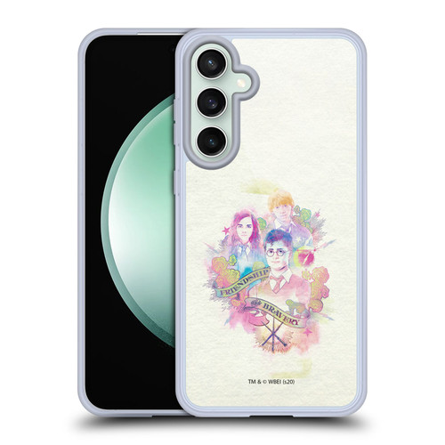 Harry Potter Deathly Hallows XXVI Harry, Ron & Hermione Soft Gel Case for Samsung Galaxy S23 FE 5G & MagSafe
