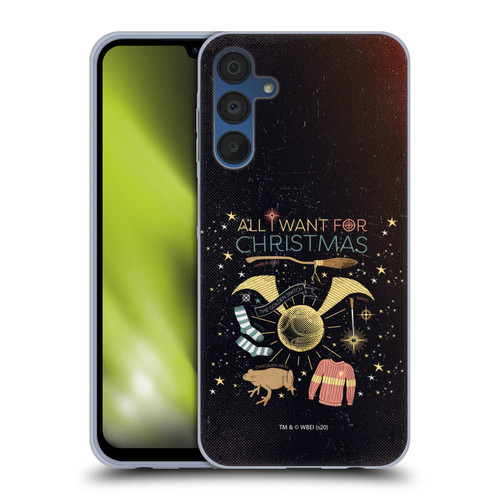 Harry Potter Deathly Hallows XXXII All I Want For Christmas Soft Gel Case for Samsung Galaxy A15 & MagSafe