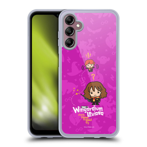 Harry Potter Deathly Hallows I Hermione Ron Spell Soft Gel Case for Samsung Galaxy A14 5G
