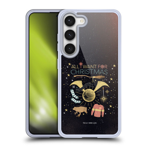 Harry Potter Deathly Hallows XXXII All I Want For Christmas Soft Gel Case for Samsung Galaxy S23 5G & MagSafe