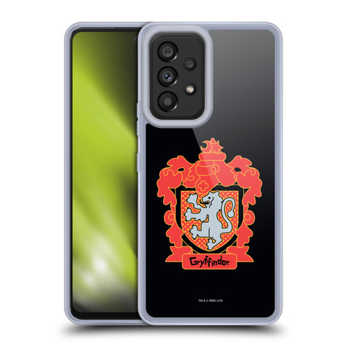 Harry Potter Deathly Hallows I Gryffindor Crest Soft Gel Case for Samsung Galaxy A53 5G (2022)