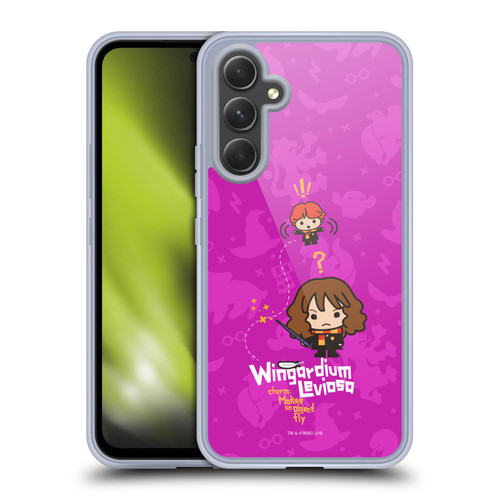 Harry Potter Deathly Hallows I Hermione Ron Spell Soft Gel Case for Samsung Galaxy A54 5G