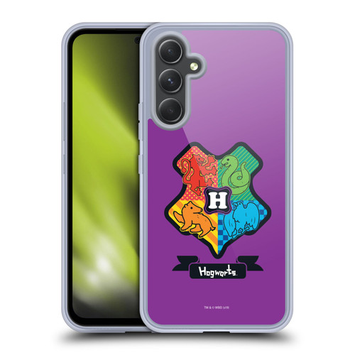 Harry Potter Deathly Hallows I Hogwarts Crest Soft Gel Case for Samsung Galaxy A54 5G