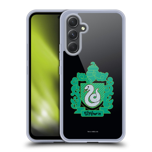 Harry Potter Deathly Hallows I Slytherin Crest Soft Gel Case for Samsung Galaxy A54 5G
