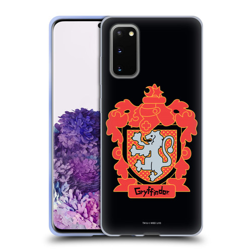 Harry Potter Deathly Hallows I Gryffindor Crest Soft Gel Case for Samsung Galaxy S20 / S20 5G