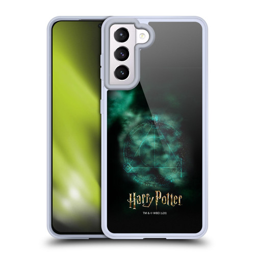 Harry Potter Deathly Hallows XXXV Triangle Symbol Soft Gel Case for Samsung Galaxy S21 5G & MagSafe