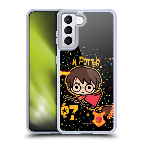 Harry Potter Deathly Hallows I Quidditch Broom Soft Gel Case for Samsung Galaxy S21 5G & MagSafe