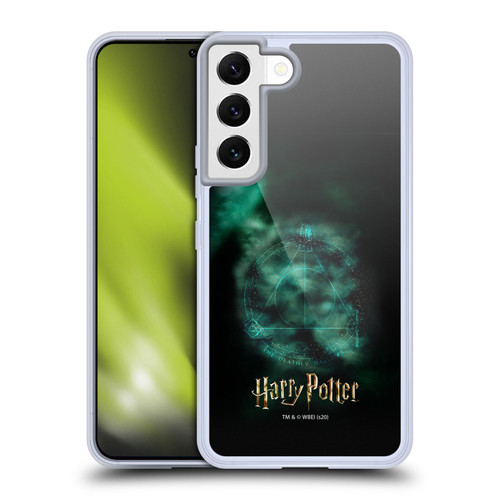 Harry Potter Deathly Hallows XXXV Triangle Symbol Soft Gel Case for Samsung Galaxy S22 5G & MagSafe