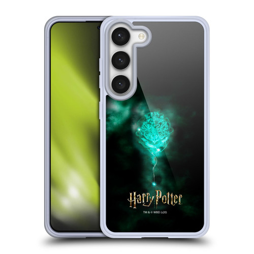 Harry Potter Deathly Hallows XXXV Hogwarts Crest Soft Gel Case for Samsung Galaxy S23 5G & MagSafe