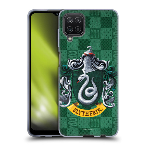 Harry Potter Prisoner Of Azkaban I Slytherin Crest Soft Gel Case for Samsung Galaxy A12 (2020)
