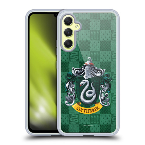 Harry Potter Prisoner Of Azkaban I Slytherin Crest Soft Gel Case for Samsung Galaxy A34 5G