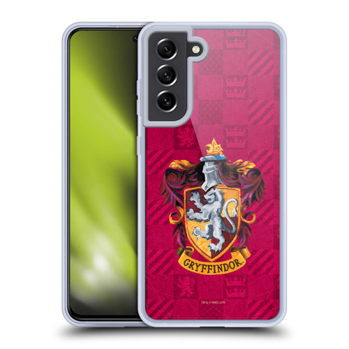 Harry Potter Prisoner Of Azkaban I Gryffindor Crest Soft Gel Case for Samsung Galaxy S21 FE 5G & MagSafe