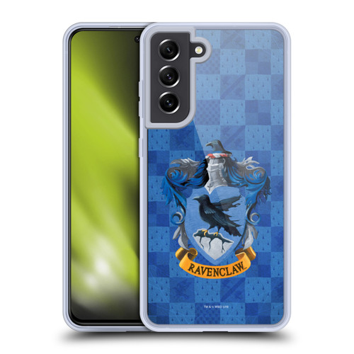 Harry Potter Prisoner Of Azkaban I Ravenclaw Crest Soft Gel Case for Samsung Galaxy S21 FE 5G & MagSafe