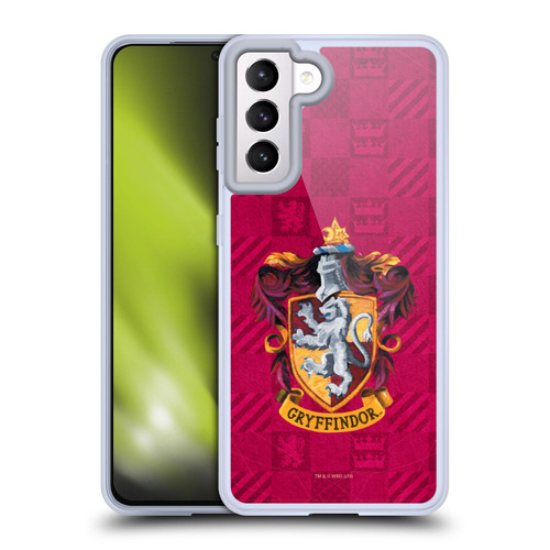 Harry Potter Prisoner Of Azkaban I Gryffindor Crest Soft Gel Case for Samsung Galaxy S21 5G & MagSafe