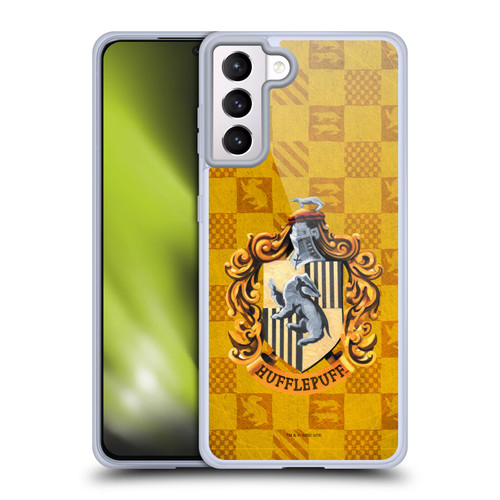 Harry Potter Prisoner Of Azkaban I Hufflepuff Crest Soft Gel Case for Samsung Galaxy S21+ 5G & MagSafe