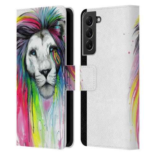 Pixie Cold Cats Rainbow Mane Leather Book Wallet Case Cover For Samsung Galaxy S22+ 5G