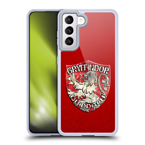 Harry Potter Prisoner Of Azkaban V Gryffindor Quidditch Badge Soft Gel Case for Samsung Galaxy S21 5G & MagSafe