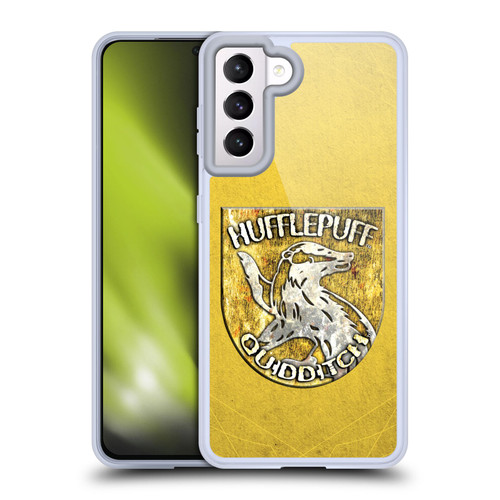 Harry Potter Prisoner Of Azkaban V Hufflepuff Quidditch Badge Soft Gel Case for Samsung Galaxy S21 5G & MagSafe