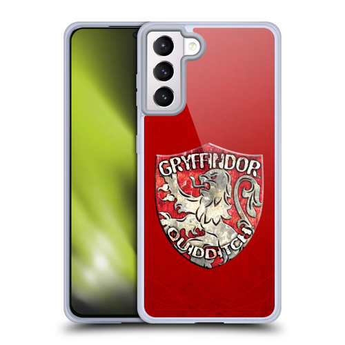 Harry Potter Prisoner Of Azkaban V Gryffindor Quidditch Badge Soft Gel Case for Samsung Galaxy S21+ 5G & MagSafe