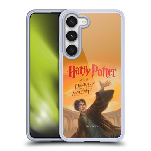 Harry Potter Literary Covers Deathly Hallows Soft Gel Case for Samsung Galaxy S23 5G & MagSafe