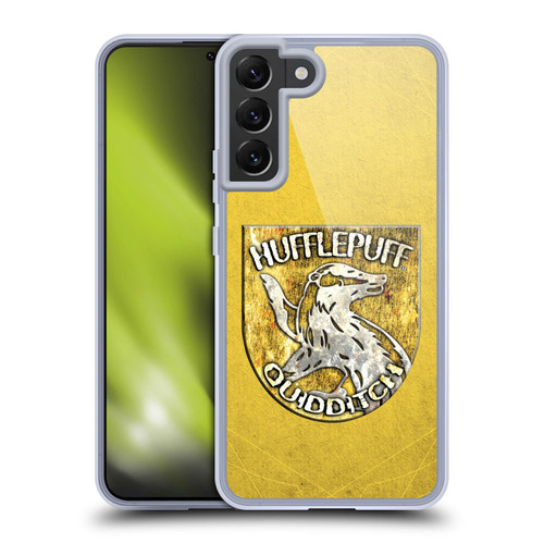 Harry Potter Prisoner Of Azkaban V Hufflepuff Quidditch Badge Soft Gel Case for Samsung Galaxy S22+ 5G & MagSafe