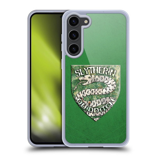 Harry Potter Prisoner Of Azkaban V Slytherin Quidditch Badge Soft Gel Case for Samsung Galaxy S23+ 5G & MagSafe