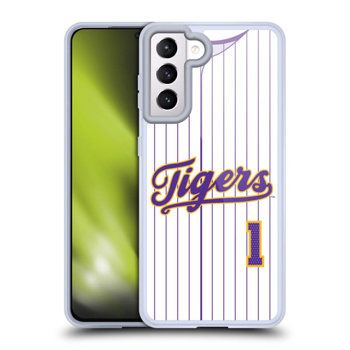 Louisiana State University LSU LSU Jersey Baseball 1 Soft Gel Case for Samsung Galaxy S21 5G & MagSafe