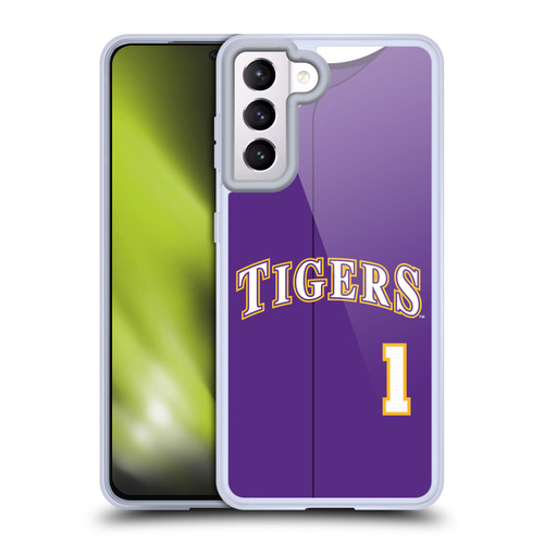 Louisiana State University LSU LSU Jersey Baseball 3 Soft Gel Case for Samsung Galaxy S21 5G & MagSafe