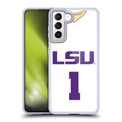 Louisiana State University LSU LSU Jersey Basketball 2 Soft Gel Case for Samsung Galaxy S21 5G & MagSafe