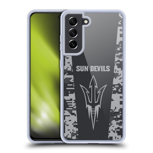 Arizona State University ASU Arizona State Art Digital Camou Soft Gel Case for Samsung Galaxy S21 FE 5G & MagSafe