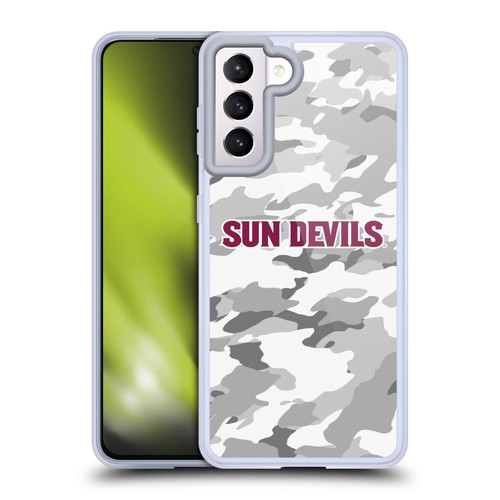 Arizona State University ASU Arizona State Art Camou Winter Soft Gel Case for Samsung Galaxy S21 5G & MagSafe