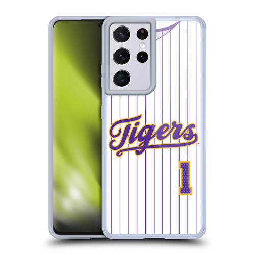 Louisiana State University LSU LSU Jersey Baseball 1 Soft Gel Case for Samsung Galaxy S21 Ultra 5G & MagSafe