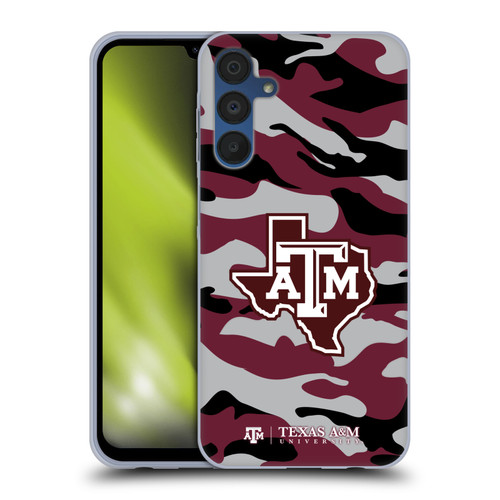 Texas A&M University TAMU Texas A&m University Camouflage Soft Gel Case for Samsung Galaxy A15 & MagSafe
