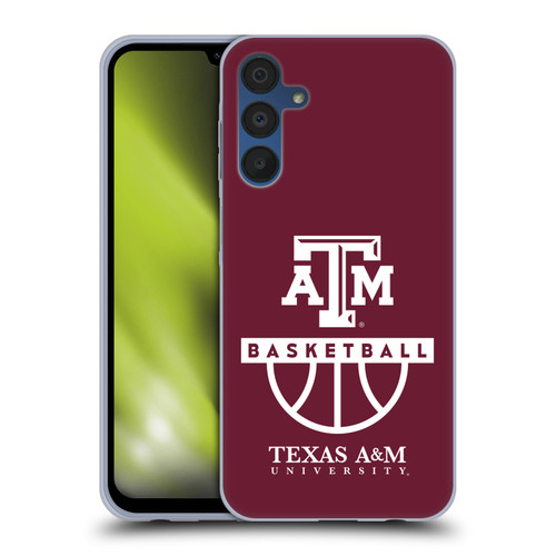 Texas A&M University TAMU Texas A&m University Texas A&M Basketball Soft Gel Case for Samsung Galaxy A15 & MagSafe