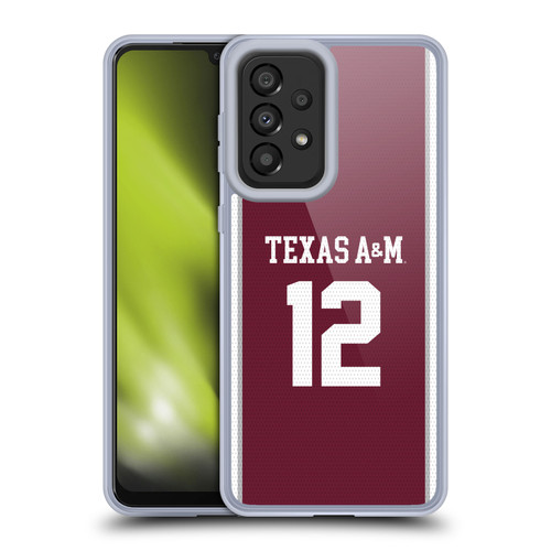 Texas A&M University TAMU Texas A&m University Football Jersey Soft Gel Case for Samsung Galaxy A33 5G (2022)