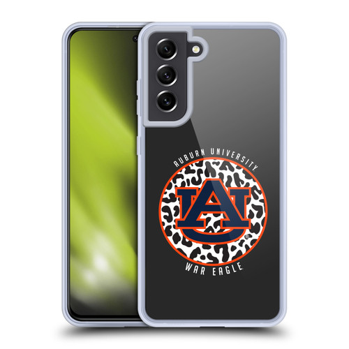 Auburn University AU Auburn University Art War Eagle Soft Gel Case for Samsung Galaxy S21 FE 5G & MagSafe