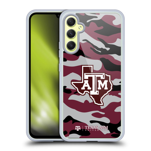 Texas A&M University TAMU Texas A&m University Camouflage Soft Gel Case for Samsung Galaxy A34 5G