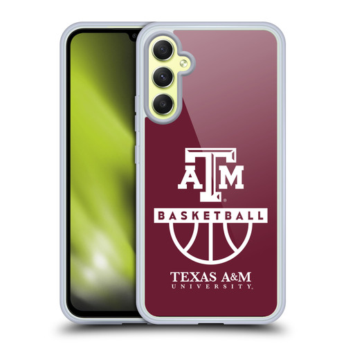 Texas A&M University TAMU Texas A&m University Texas A&M Basketball Soft Gel Case for Samsung Galaxy A34 5G