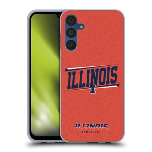 University Of Illinois U Of I University Of Illinois Double Bar Soft Gel Case for Samsung Galaxy A15 & MagSafe