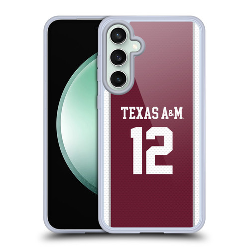 Texas A&M University TAMU Texas A&m University Football Jersey Soft Gel Case for Samsung Galaxy S23 FE 5G & MagSafe