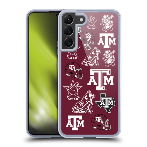 Texas A&M University TAMU Texas A&m University Collage Soft Gel Case for Samsung Galaxy S22+ 5G & MagSafe