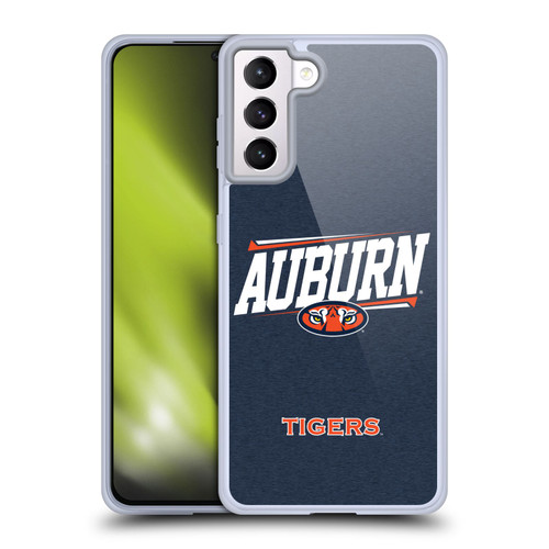 Auburn University AU Auburn University Double Bar Soft Gel Case for Samsung Galaxy S21+ 5G & MagSafe