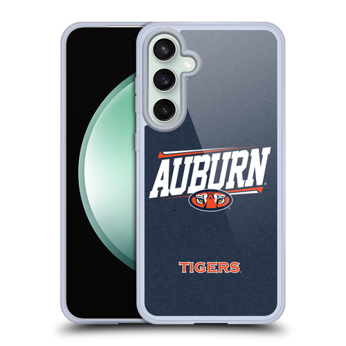 Auburn University AU Auburn University Double Bar Soft Gel Case for Samsung Galaxy S23 FE 5G & MagSafe