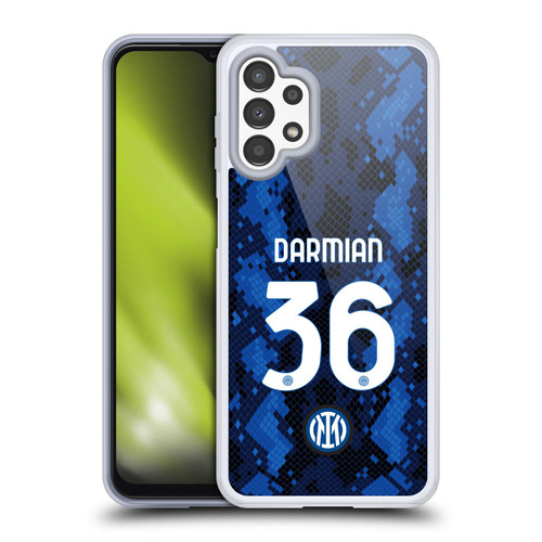 Fc Internazionale Milano 2021/22 Players Home Kit Matteo Darmian Soft Gel Case for Samsung Galaxy A13 (2022)