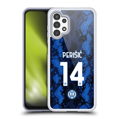 Fc Internazionale Milano 2021/22 Players Home Kit Ivan Perisic Soft Gel Case for Samsung Galaxy A13 (2022)