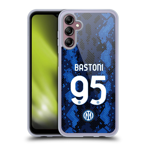 Fc Internazionale Milano 2021/22 Players Home Kit Alessandro Bastoni Soft Gel Case for Samsung Galaxy A14 5G
