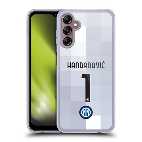 Fc Internazionale Milano 2021/22 Players Home Kit Samir Handanovic Soft Gel Case for Samsung Galaxy A14 5G