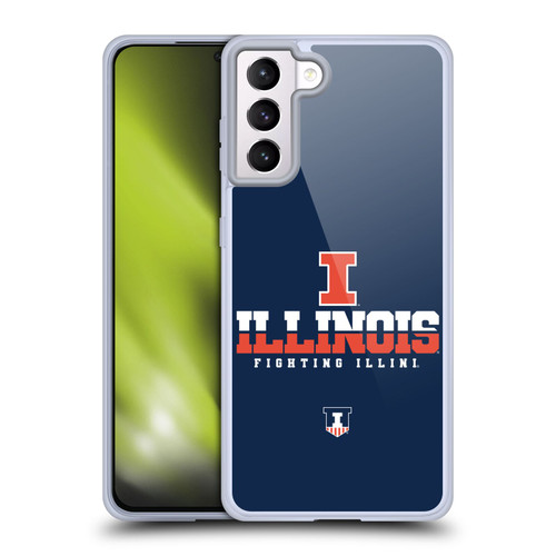 University Of Illinois U Of I University Of Illinois Art I Illinois Soft Gel Case for Samsung Galaxy S21+ 5G & MagSafe