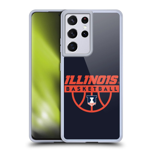 University Of Illinois U Of I University Of Illinois Art Illinois Basketball 1 Soft Gel Case for Samsung Galaxy S21 Ultra 5G & MagSafe
