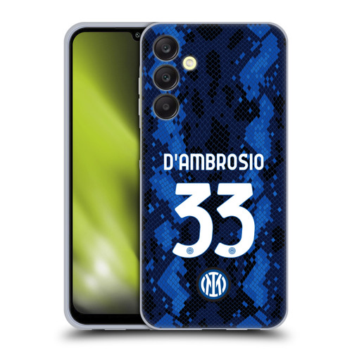 Fc Internazionale Milano 2021/22 Players Home Kit Danilo D'Ambrosio Soft Gel Case for Samsung Galaxy A25 5G